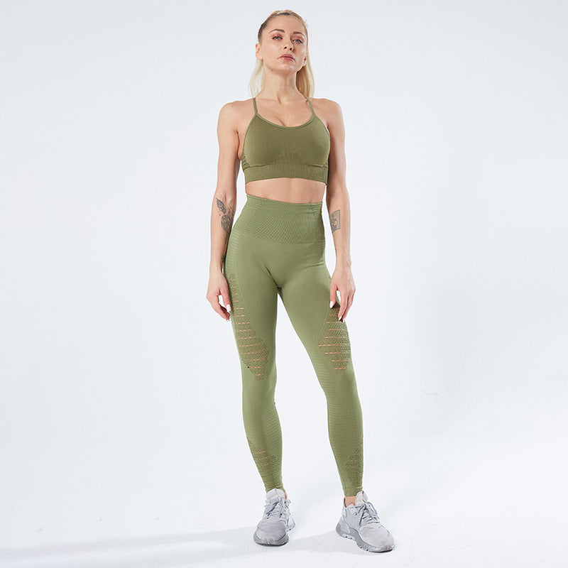 Fitness Vest Beauty Back Bra High Waist Yoga Pants