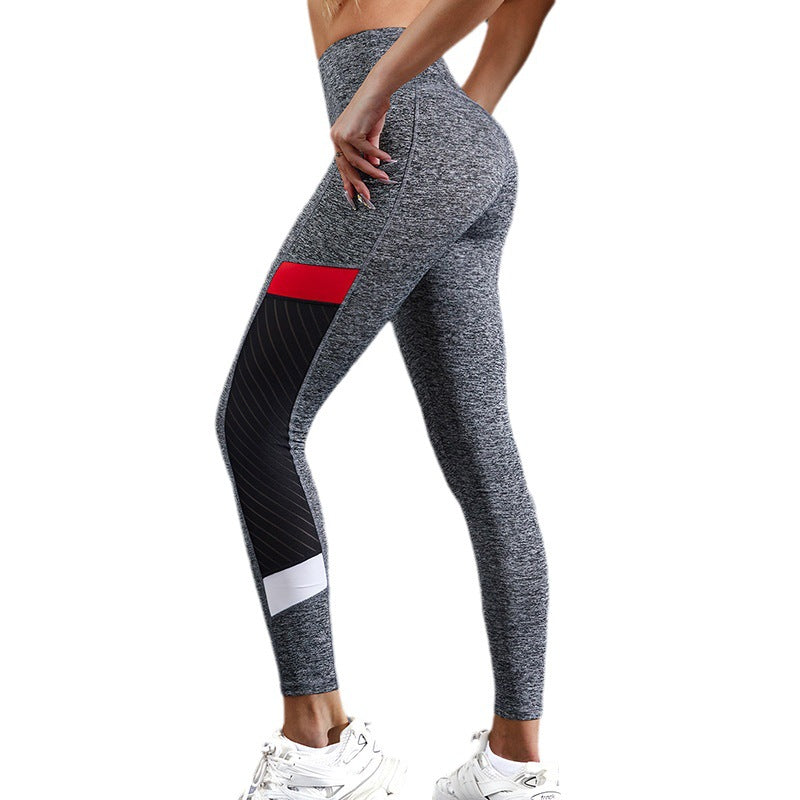 Mesh Pocket Sports Fitness Hip Improve Tight Foundation Yoga Pants