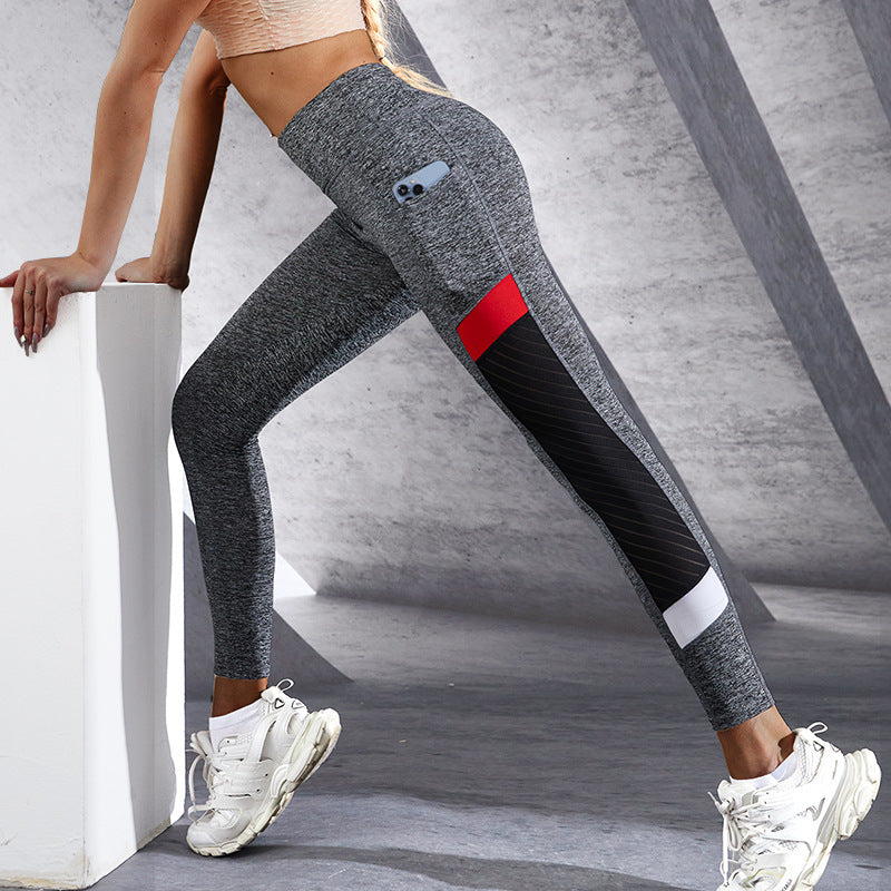 Mesh Pocket Sports Fitness Hip Improve Tight Foundation Yoga Pants
